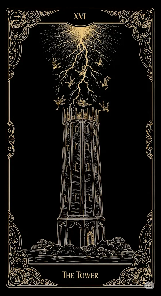 La Torre, arcano 16, Tarocchi di Marsiglia